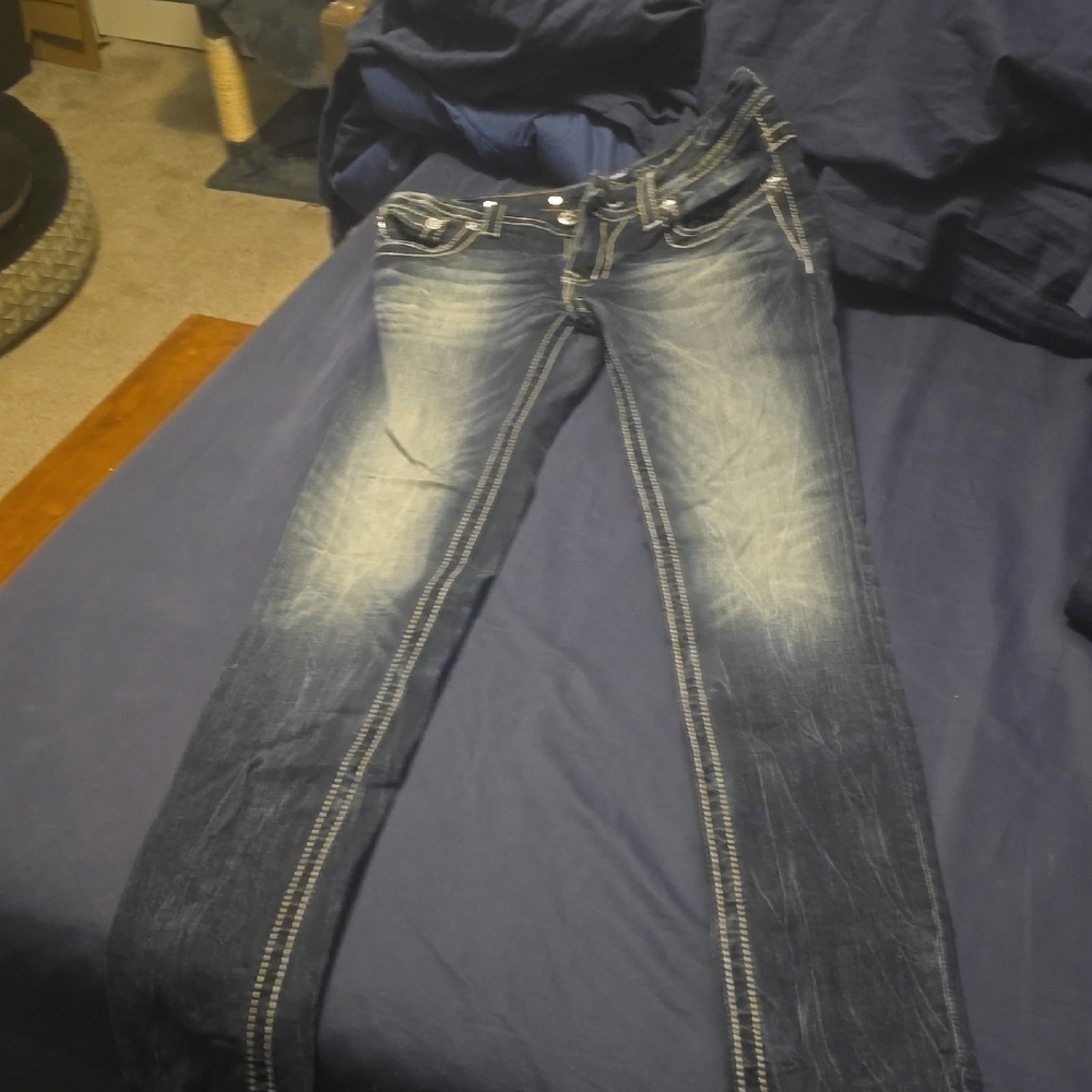 Miss Me Dark Blue Skinny Jeans
